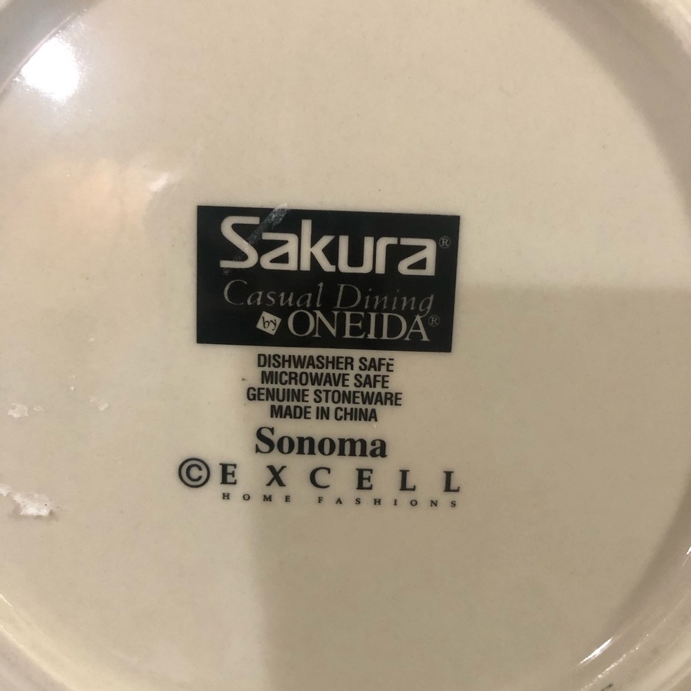 Sakura Sonoma Excell Stoneware Salad Plate - Picture 3 of 5